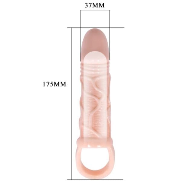 BAILE - PENIS EXTENDER SHEATH WITH STRAP FOR TESTICLES 13.5 CM 3